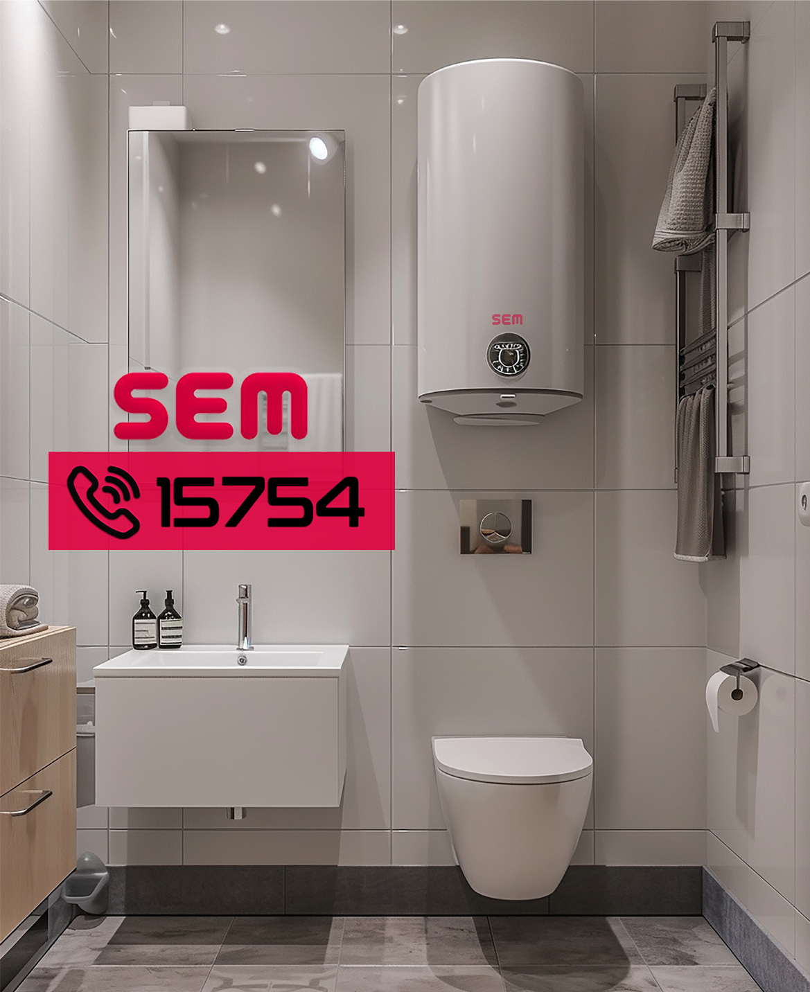 سخان سيم وحوض