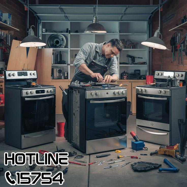 فني صيانة يصلح أكثر من بوتاجاز