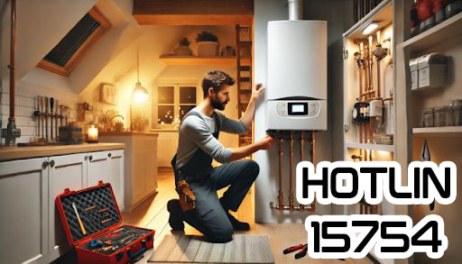 فني يقوم بصيانة سخان اتلانتك